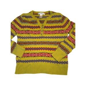 JONES NEW YORK SPORT VINTAGE chunky knit SWEATER - petite large PL